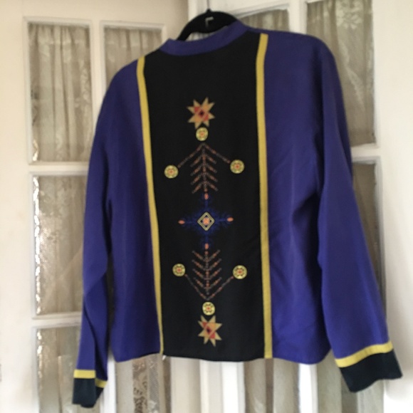 Vintage CHICO’s Design Silk Shirt - Picture 4 of 7